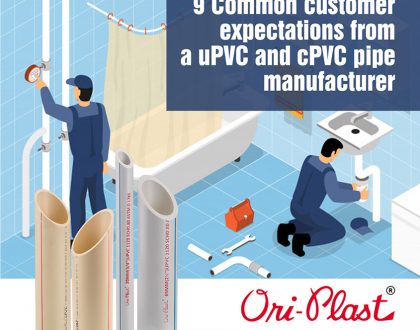 9来自UPVC和CPVC管道制造商的常见客户期望