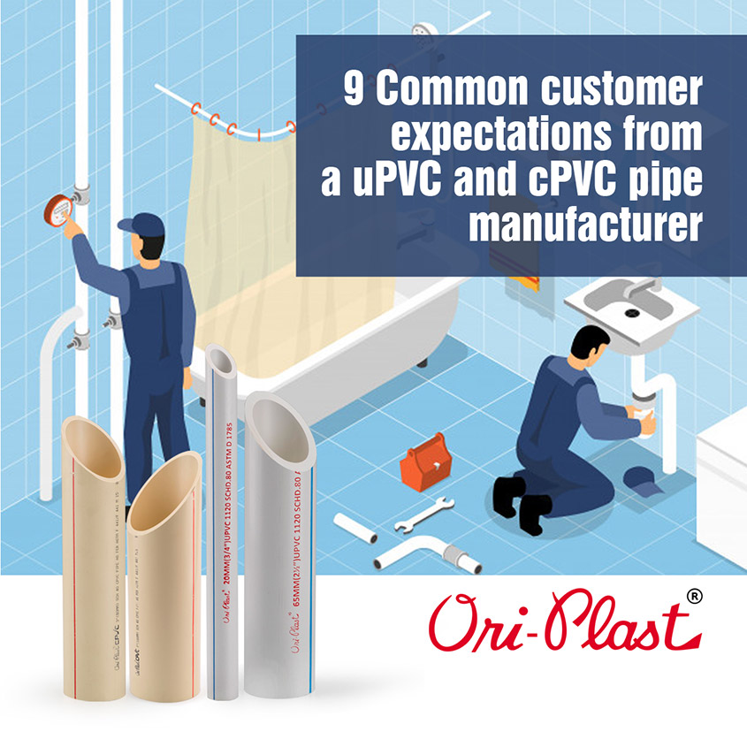 9来自UPVC和CPVC管道制造商的常见客户期望